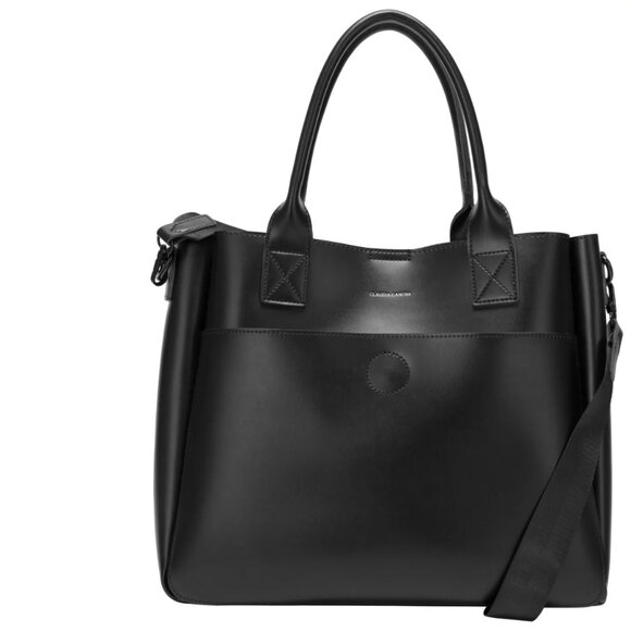 Claudia Canova single pocket tote bag in black - Picture 1 of 3